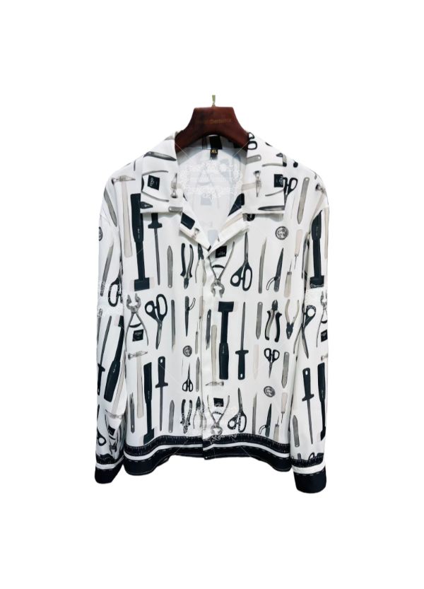 Kaus Barok Patung Monokrom | Galeri Mewah