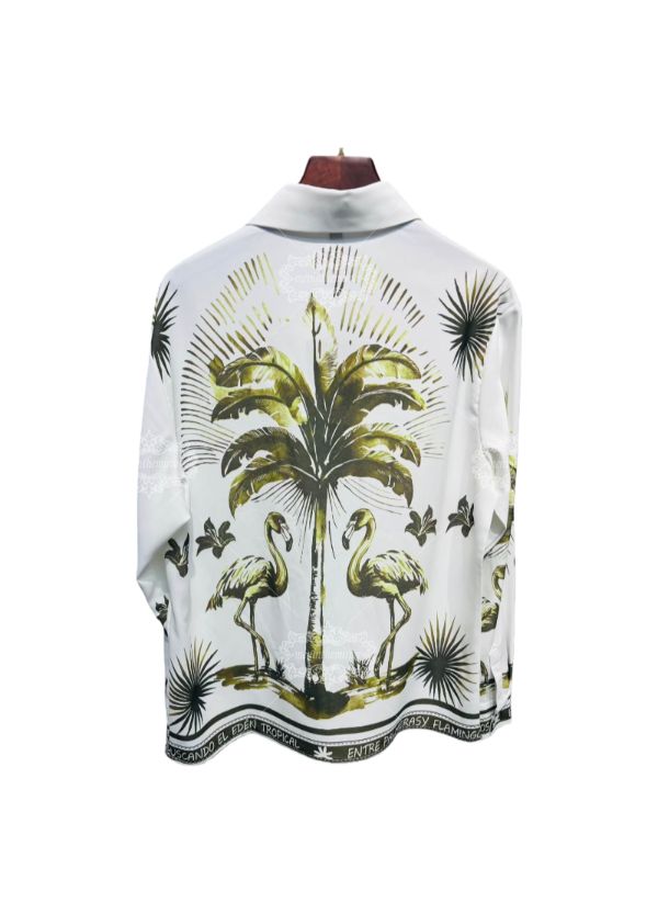 Kaus Daun Flamingo Kuning Cerah | Galeri Mewah