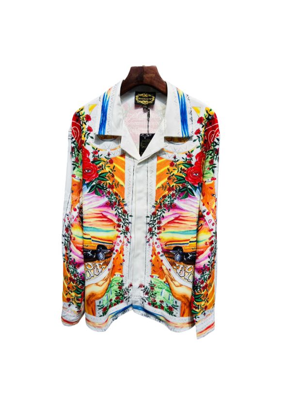 Kaos Luxe Crest Alami Hijau Putih | Galeri Mewah