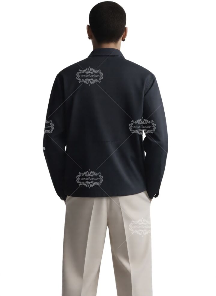 Kemeja Logo Aksara AMIRI Hitam | Kerah Santai