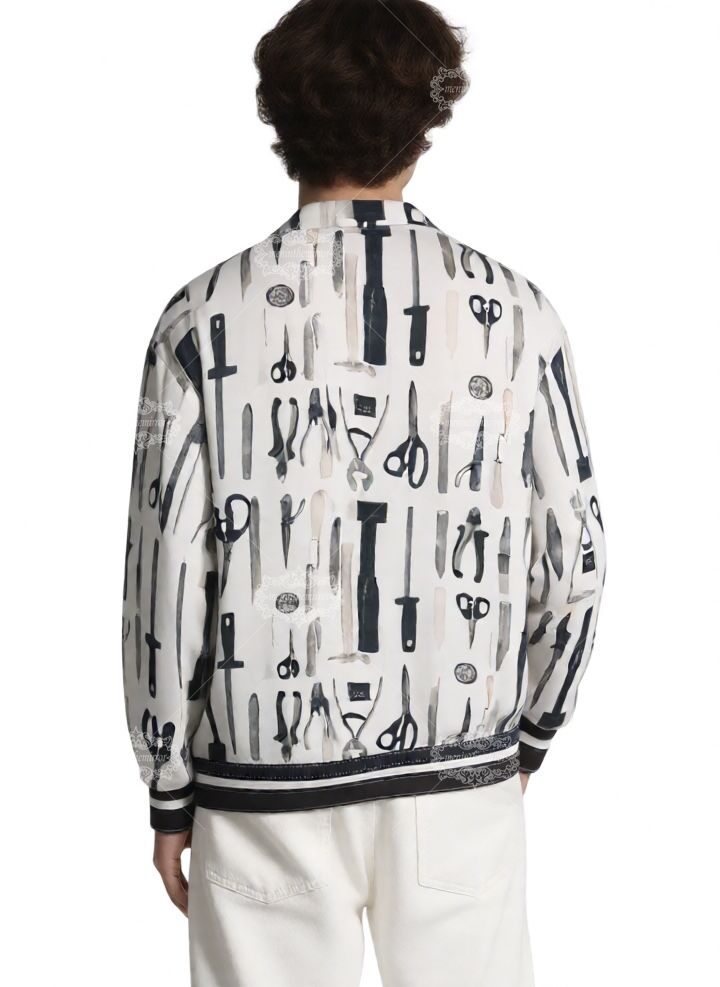 Kaus Barok Patung Monokrom | Galeri Mewah