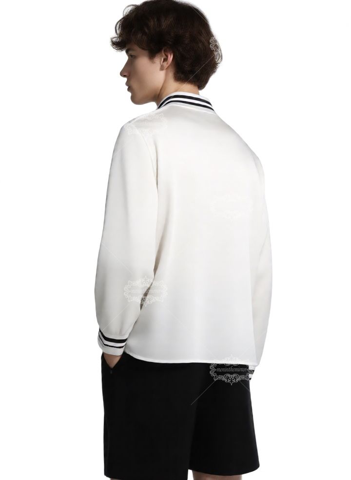 Kemeja Kasual Bermotif Doberman Resort-Fit Premium | Celana Panjang Pria Campuran Sutra