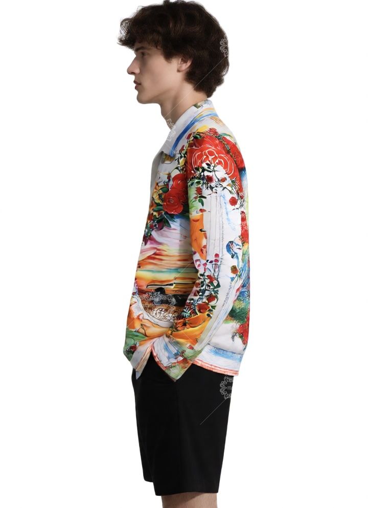 Kaos Luxe Crest Alami Hijau Putih | Galeri Mewah